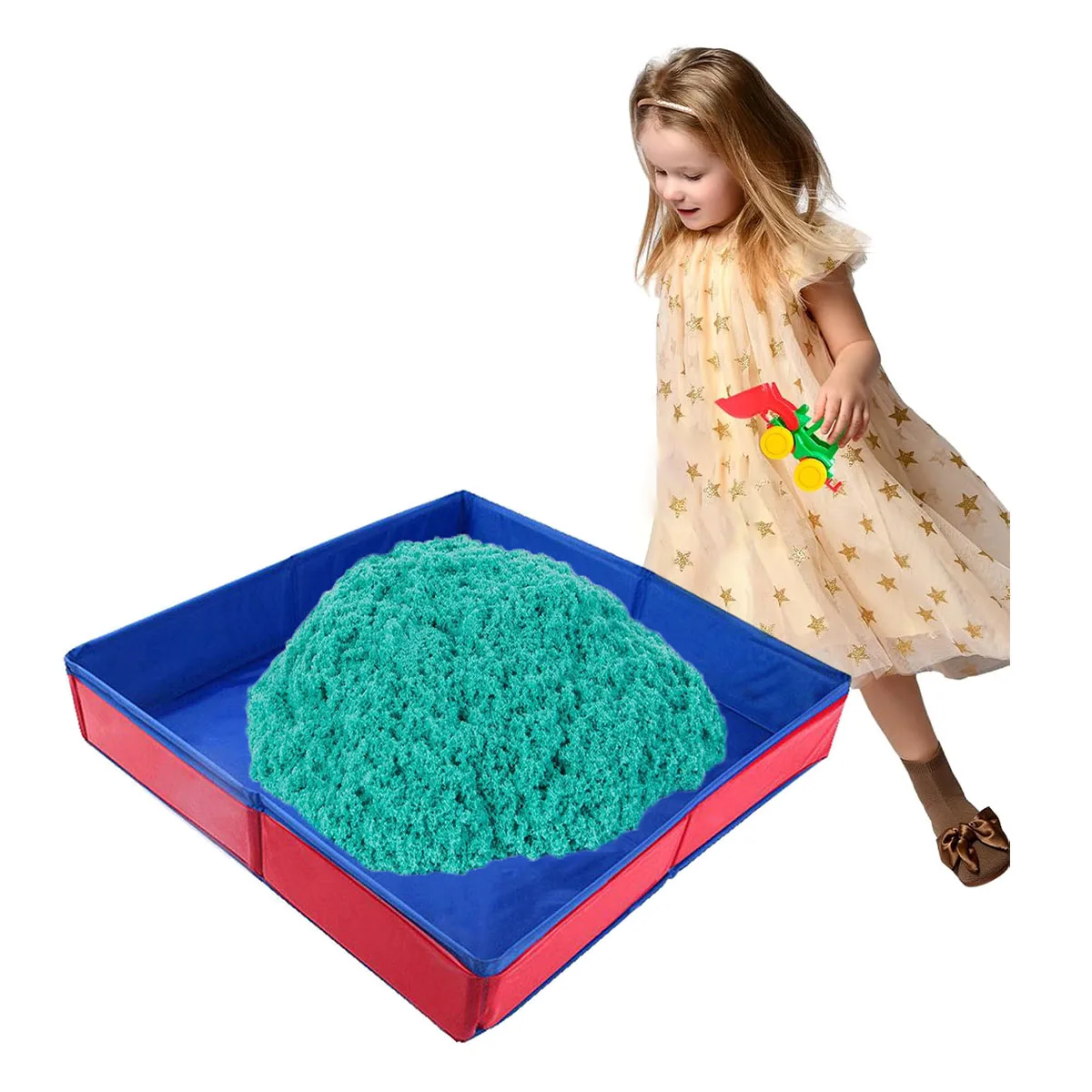

Sandbox for Children Outdoor Patio Backyard Play, Beach Sand Toys Children's Sensory Toys for Boys and Girl Aged 3 and Above