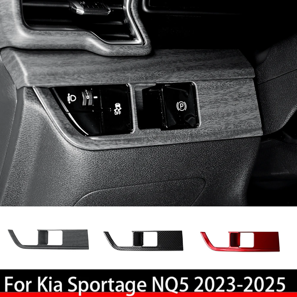 

LHD/RHD For Kia Sportage NQ5 2023-2025 Car Tuning Carbon Fiber Headlight Adjustment Switch Cover Trim Car Accessories