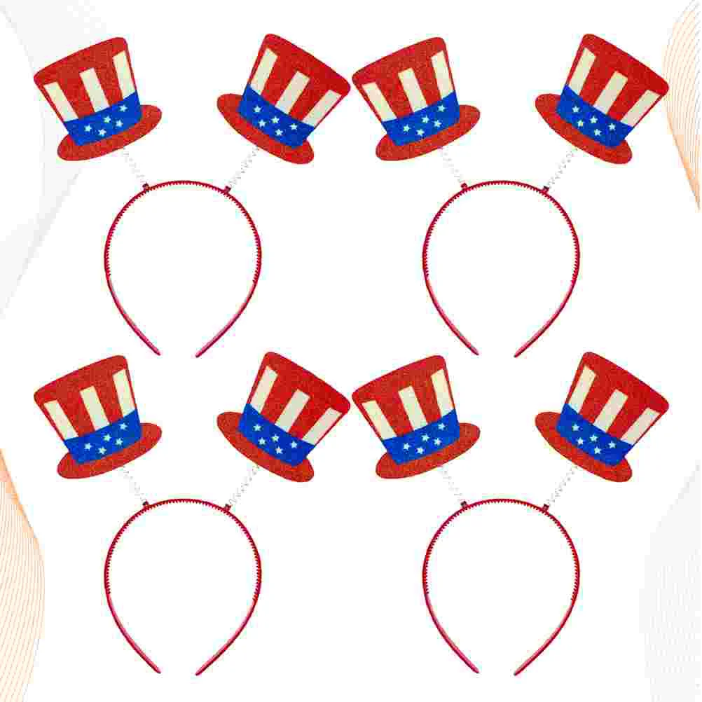 Fourth Headband Hat Shape Hairband Independence Day Birthday Party Hats for Kids Hairbands