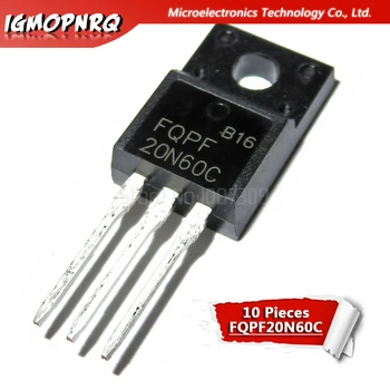 정품 FQPF20N60 20N60 20N60C FQPF2060C TO-220, 10 개