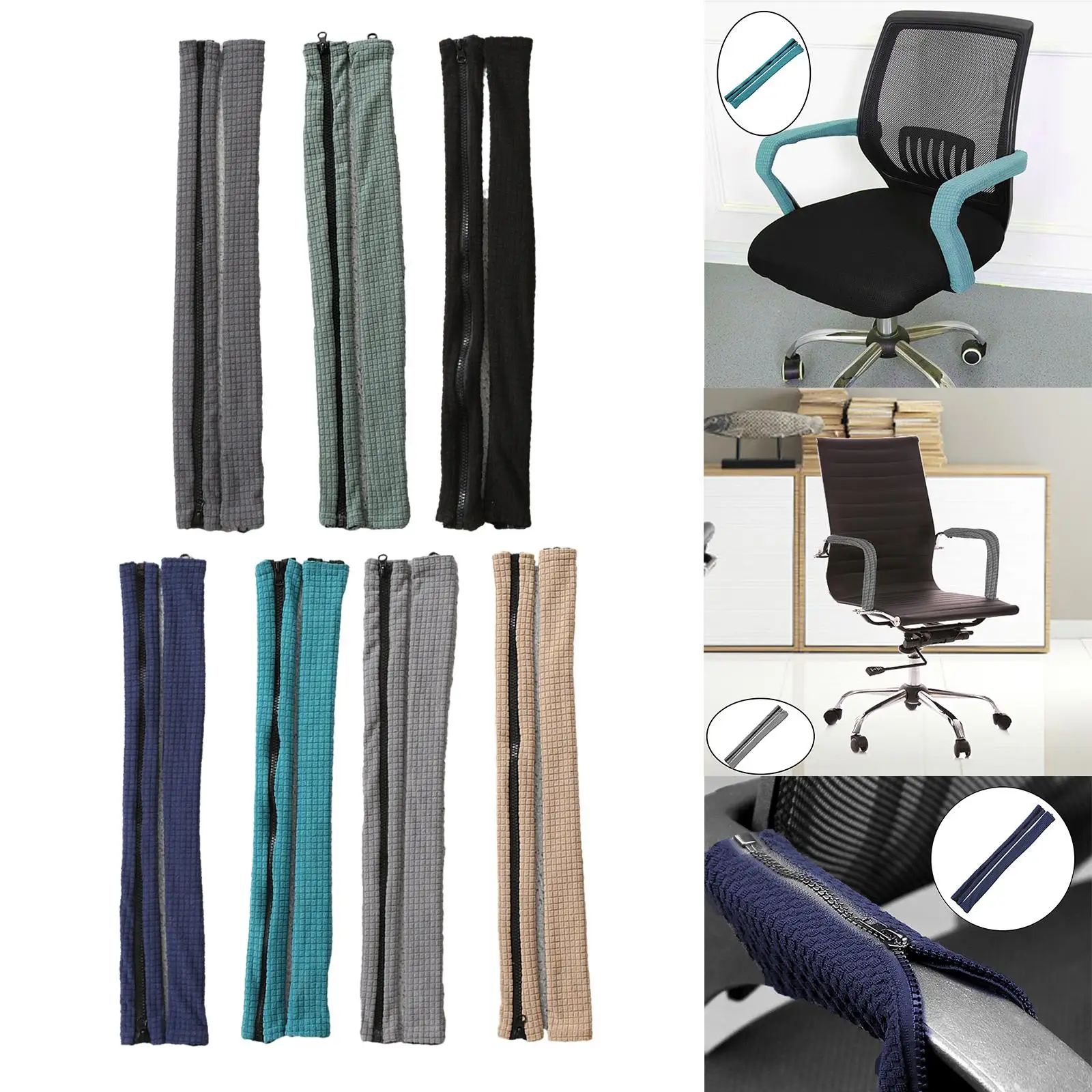 Polyester Office Chair Arm Cover Cover Decoration Universal Elastic Dirt-Proof