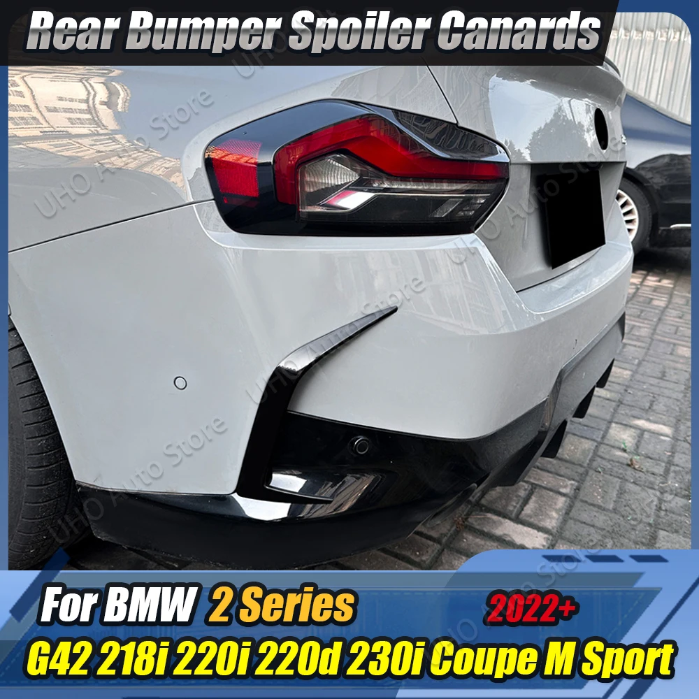 Parachoques trasero de coche, alerón lateral, kits de carrocería, Canard lateral para BMW Serie 2 Coupe G42 M Sport 220i 230i M240i, 2 puertas 2022-2024