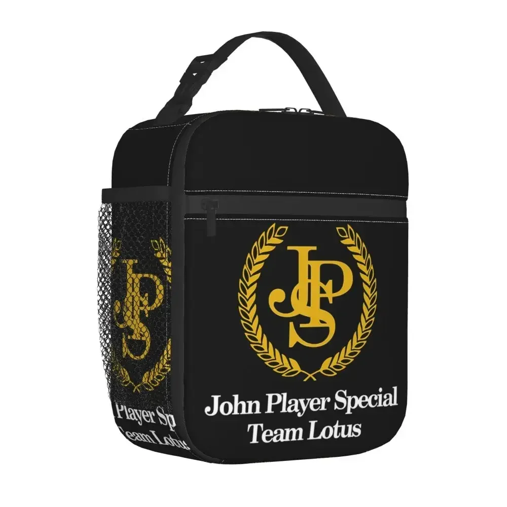 Custom John Player Special Lunch Boxes for Women Waterproof JPS Team Cooler Thermal Food Insulated Lunch Bag Kid School Children