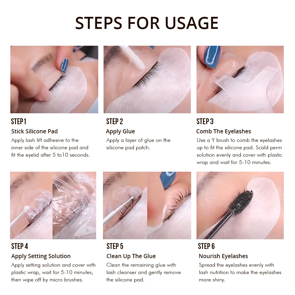 Gollee Lash Lifiting Set Treatment Eyelash Perm Kit Lasting 2 Months Enhancer Eyelash Lifting Lash Perm Curling Makeup