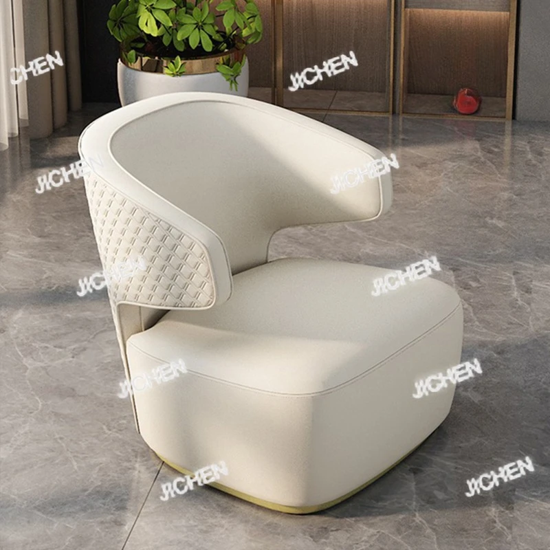 

Современный кожаный диван-кресло для ресепшн отеля, офиса, переговорной, гостиной, в стиле лёгкой роскоши, комплект для отдыха.