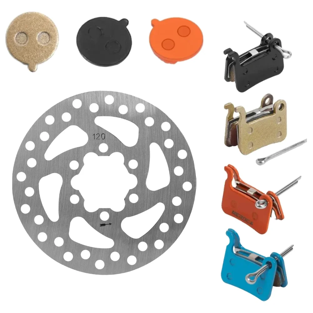 Bremsersatz-Kit 120mm Bremsscheibe Bremsbeläge für Ninebot ZT3 ZT3Pro Vorder- und Hinterbremszubehör Bremsscheibe