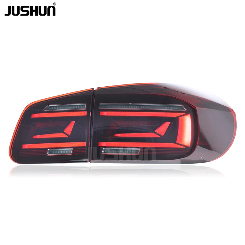Dynamic LED Tail Light Assembly Fit VW Tiguan 13-17 Integrated DRL Brake Turn Signal Indicator Auto Lighting Replacement Parts
