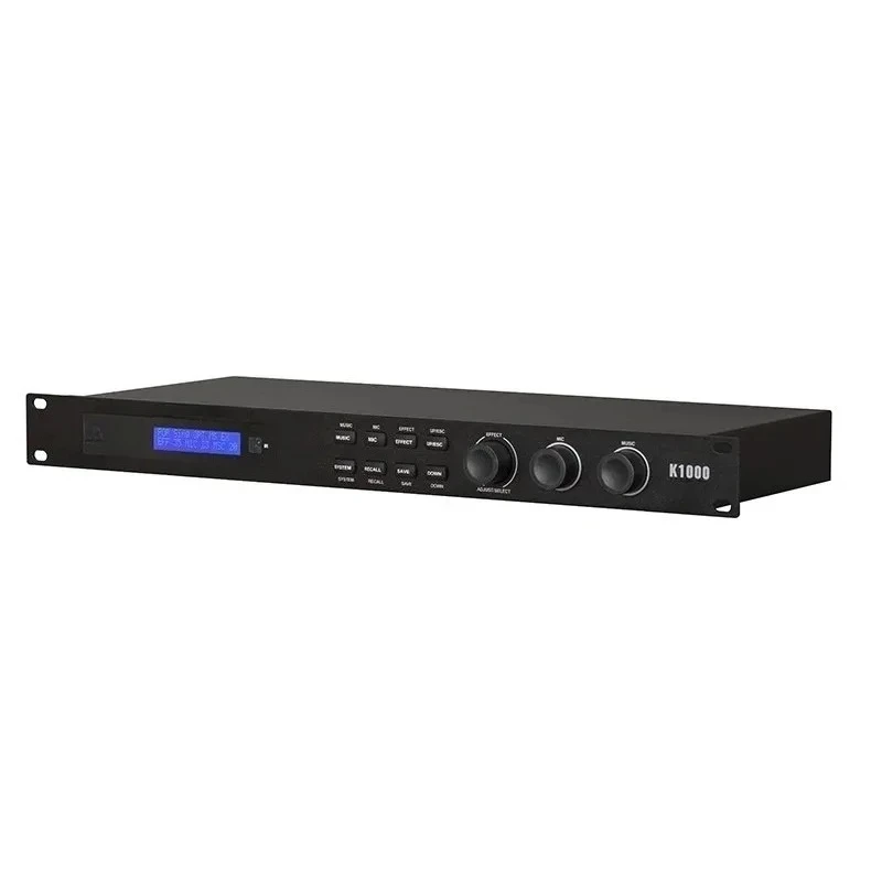 K1000/K2000 Preamplifier Digital Effects Device Karaoke Microphone Audio Processor Anti Whistling Equalization Stage