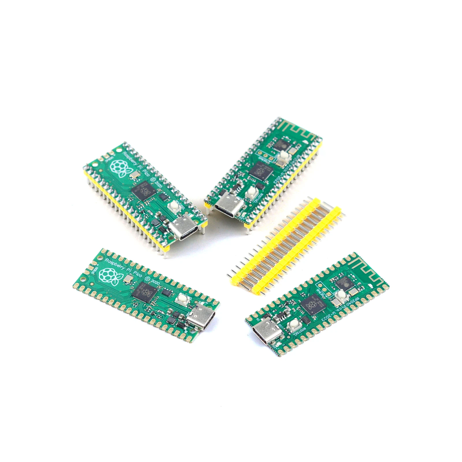 Raspberry Pi Pico W/2/2W Motherboard Optional Bluetooth 5.2 WiFi and Solder Pins Tiny Demo Board Motherboard Microcontroller