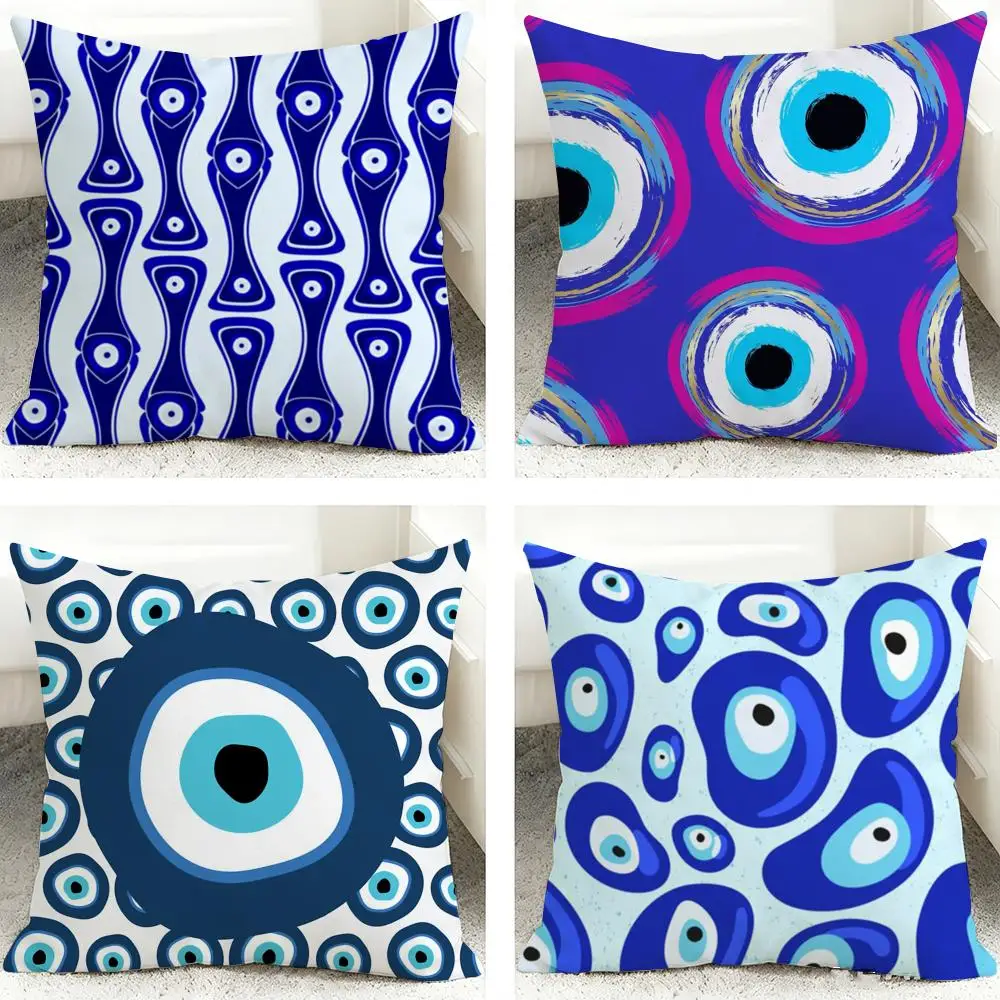 Classic Prank Evil Eyes Cushion Cover Pillows Modern Home Decoration Living Room Pillow Covers Decorative Cushions Cover