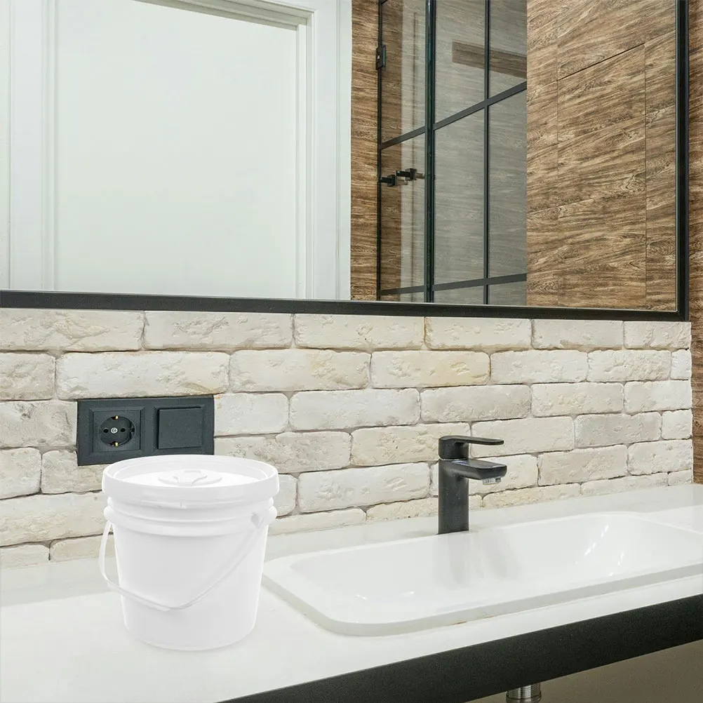 2 قطعة مناديل بلاستيكية حاوية تخزين دلو أغطية دلو سعة كبيرة حامل سفر حمام السيارة موزع قابل لإعادة الاستخدام