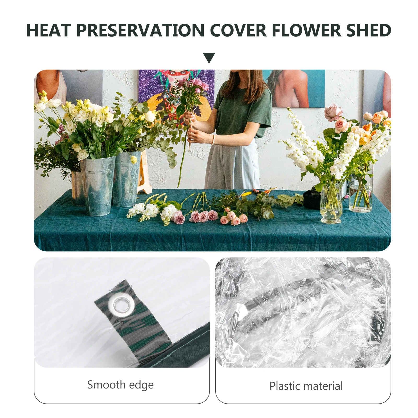 

1pc Foldable Mini Greenhouse Waterproof Garden Canopy Durable Plant Shelter For Outdoor Dust Rain Snow Protection Mini Plant