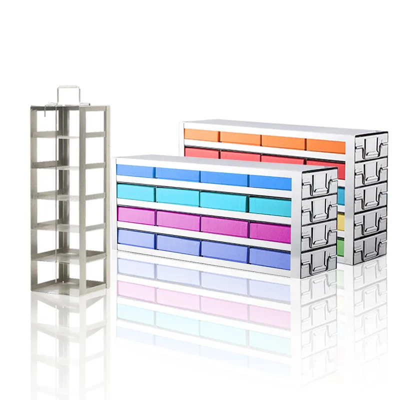 304 Stainless Steel Ultra-low Temperature Freezer Freezer Rack Refrigerator Rack Drawer Type Portable Liquid Nitrogen
