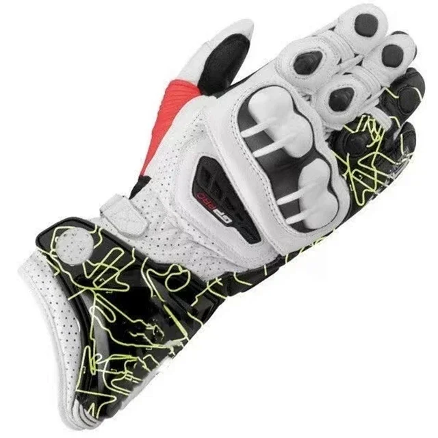 New 3-color GP PRO Leather Gloves Anti Drop And Wear-Resistant Motorcycle Off-Road Gloves