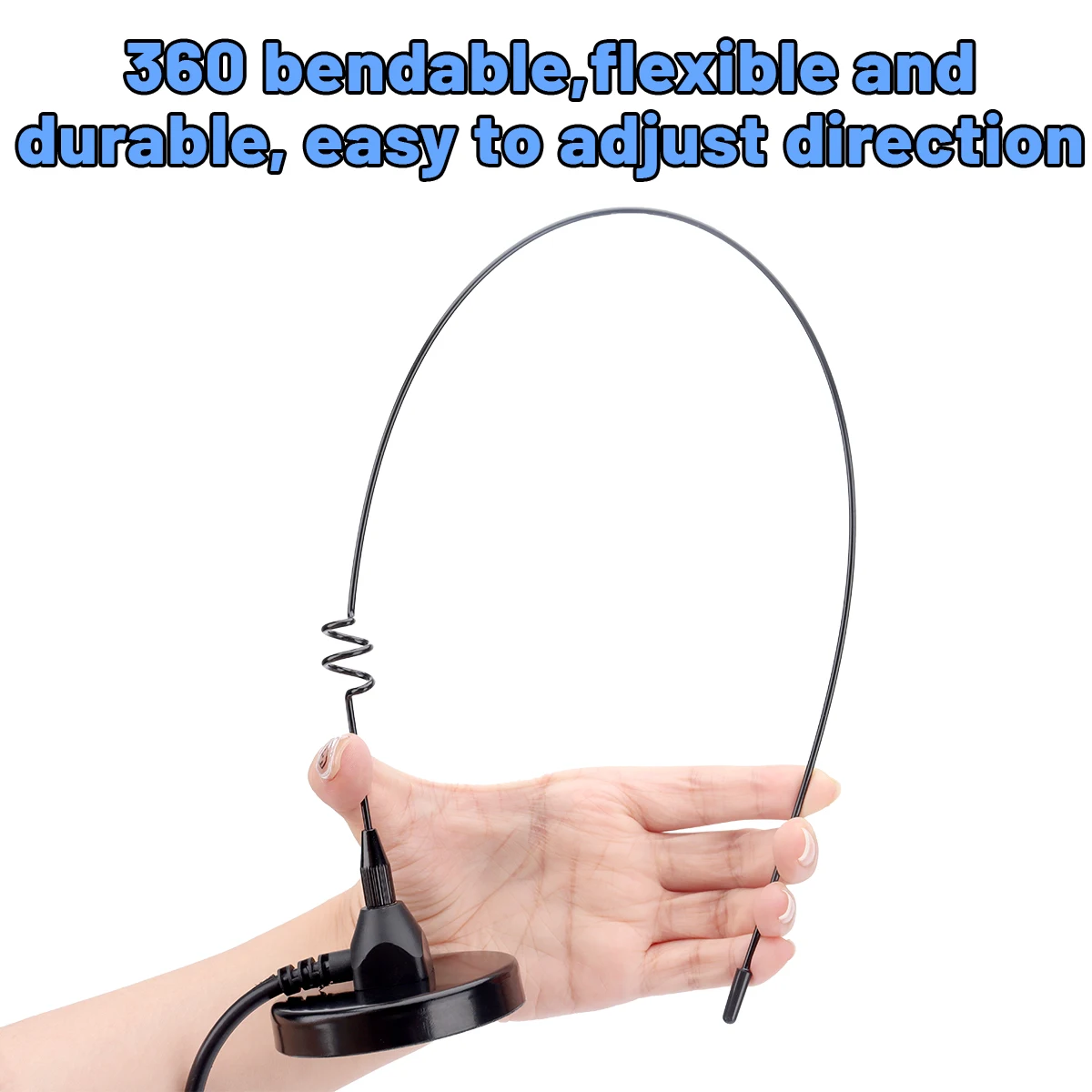 Antena ABBREE AD-109 magnética VHF UHF SMA-hembra para Baofeng - imagen 4
