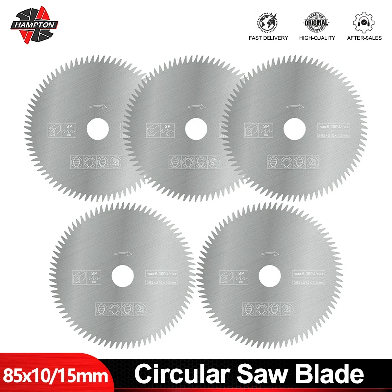 hampton-1-5pcs-85mm-mini-lamina-de-serra-circular-10-15mm-80t-disco-de-corte-eletrico-madeira-metal-disco-de-corte-acessorios-de-ferramentas-eletricas