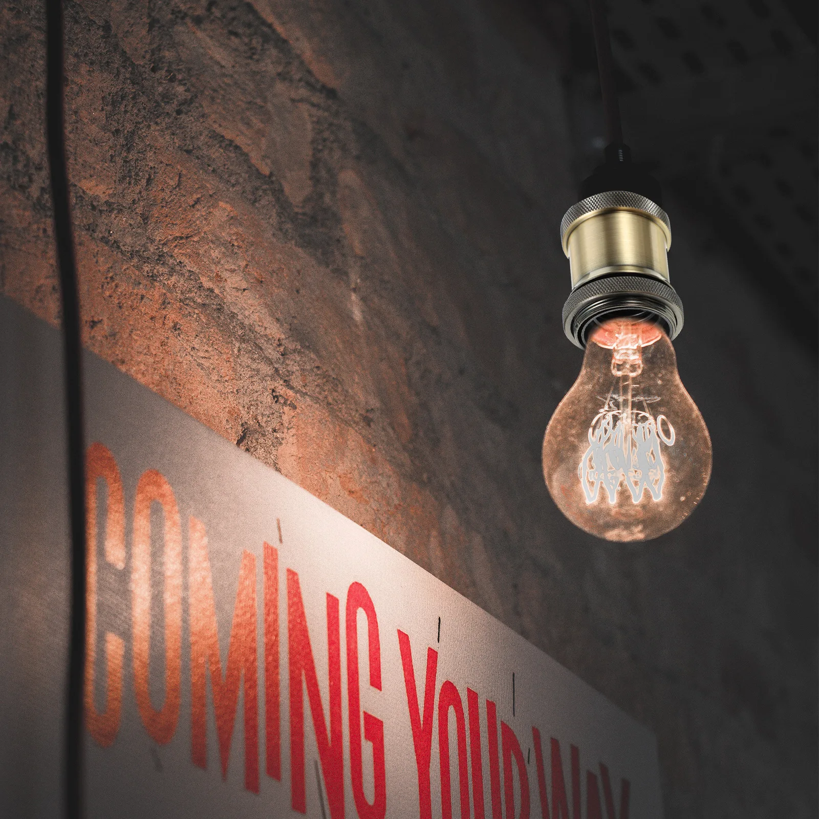 

6pcs Vintage Aluminum Lamp Holders E27 Light Sockets Sturdy Retro Bulb Holders Pendant Lamp Accessories For Dining Room Office