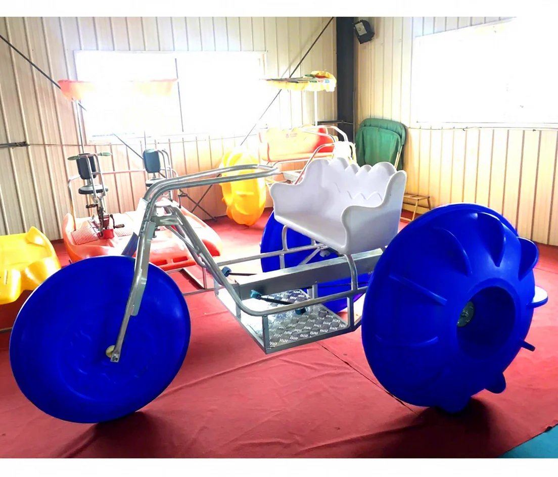 

3 Big Pedal Water Tricycle With Pontoon Wheels For Sea Salt Water Play Equipment