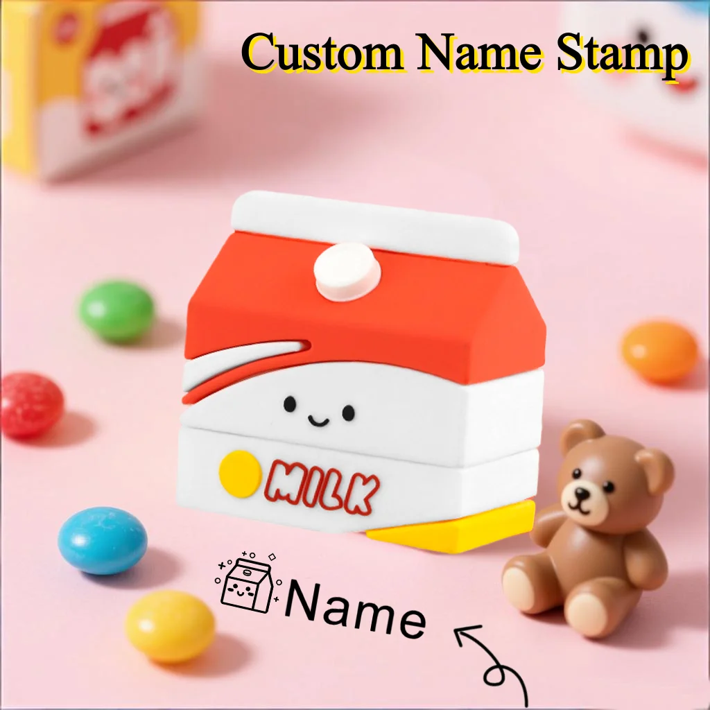 Custom Kids Name Stamp-Waterproof Non-Fading Fabric Stamp, Personalized Baby Clothing Marker for Kindergarten & School Supplies