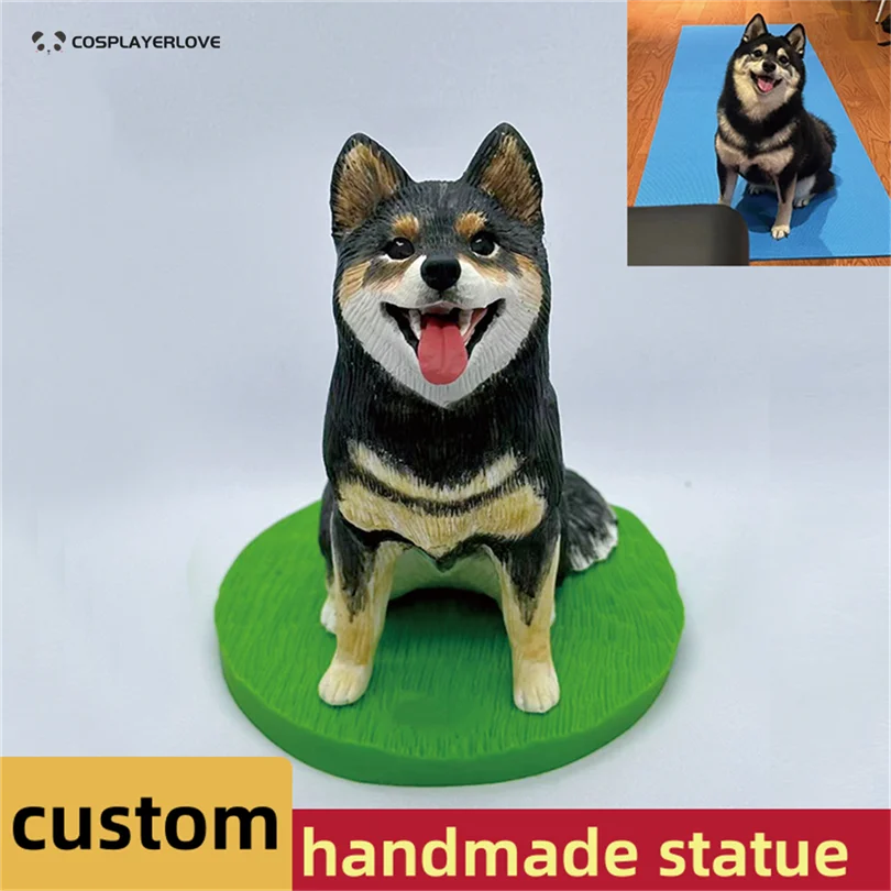 

DIY Photo Customization Handmade Dog Cat Pets Prop Accessories Plaster Statue Customized Prop Commemoration