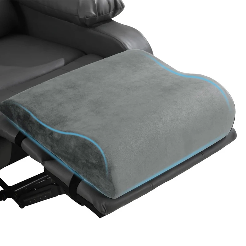 Wave Shape Recliner Footrest Extender High Density Foam Leg Support Pillow Recliner Leg Cushion