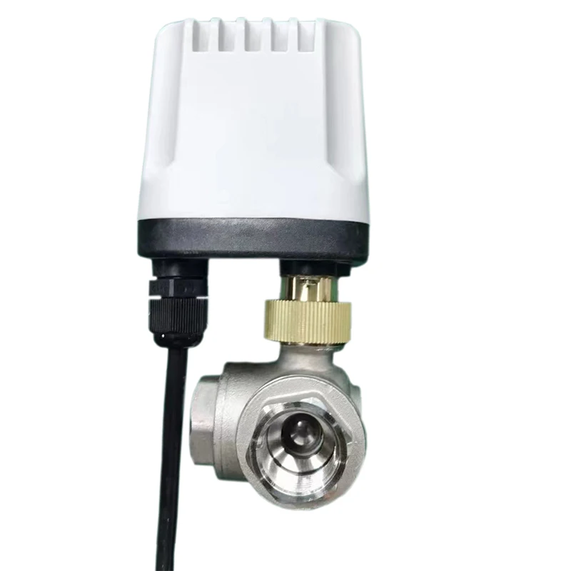 Imagem -03 - Motorizado Válvula de Esfera Impermeável 3-wire Controle tipo t Elétrico Way 220v 12v 24v Ip65 Aço Inoxidável 304