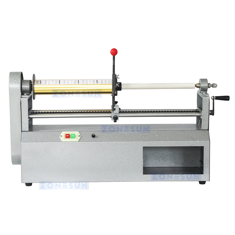 ZONESUN ZS-FC1 Foil Roll Cutting Machine 64cm Manual Hot Stamping Paper Cutter Slitter Leather Embossing Ribbon Dispenser