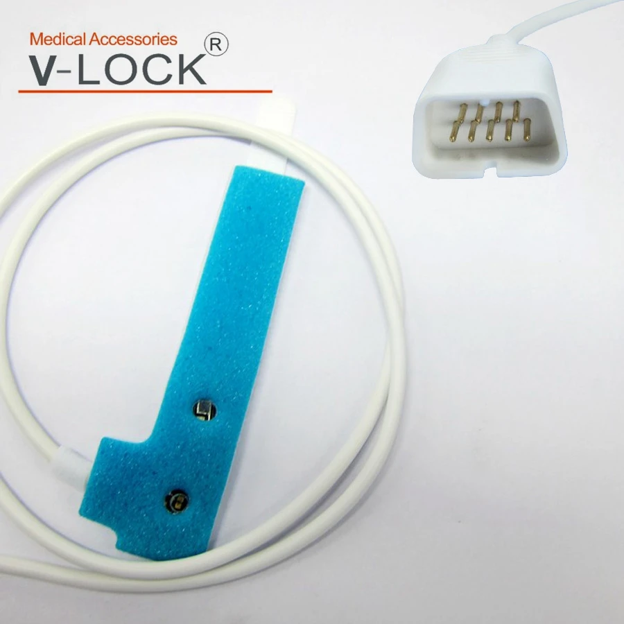 2024V-LOCK High Quality Disposable sensor with blue Sponge  SIZE:Adult/Infant for NIHON KODEN