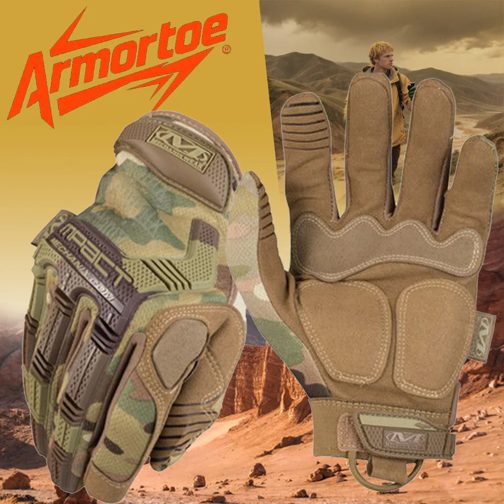 

ArmorToe Tactical Gloves Outdoor Camouflage Long Finger Wear Resistant Anti-Slip for Shooting Motorcycle RidingHiking #Armor8054
