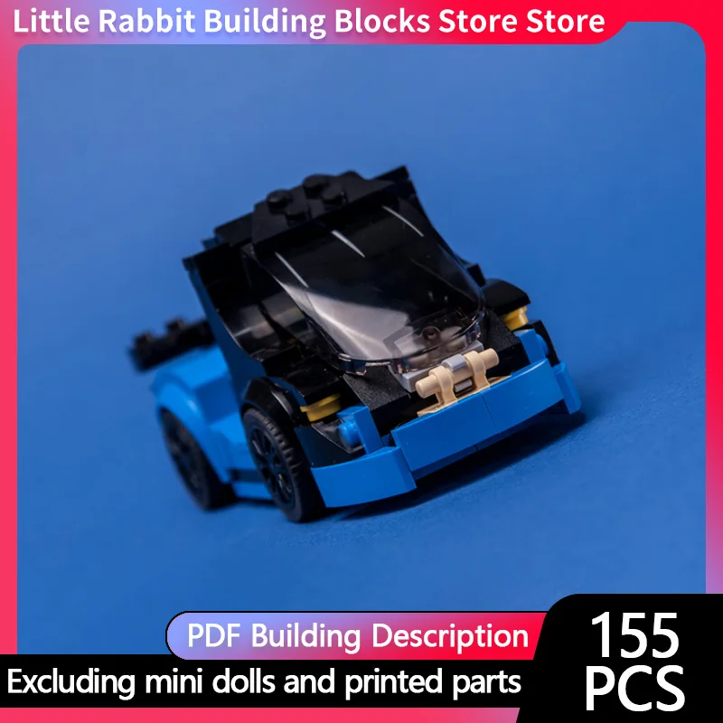 Speed Racing Car Model MOC Building Bricks Modified Racing Truck Modular Technology Children Holiday Gifts Assemble Toys Suit
