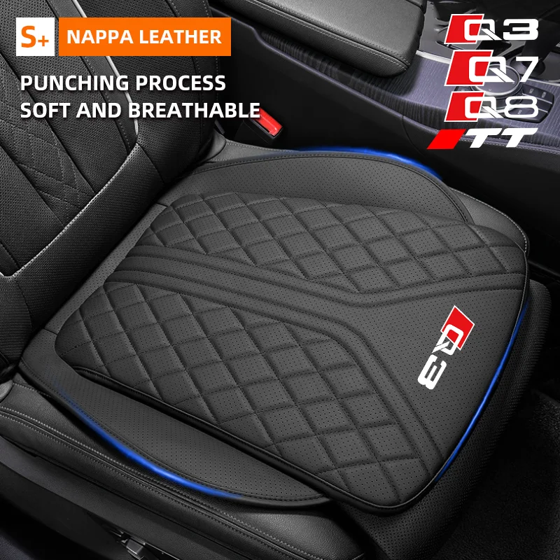 

Breathable Car Front/Rear Seat Cover For Audi Q3 Q7 Q8 TT Car Seat Cushion Non-slip Chair Protector Pad Auto Interior Accessory
