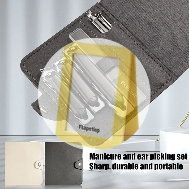 (HG)10 Pcs Carbon Steel Nail Clippers And Pedicure Set For Nails And Toenails Beauty Tools Professional Manicure Trimming Kit