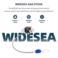 Widesea 3000W Portable Camping Gas Stove Foldable Ultralight Backpacking Burner for Outdoor Cooking Hiking Picnic Travel 4