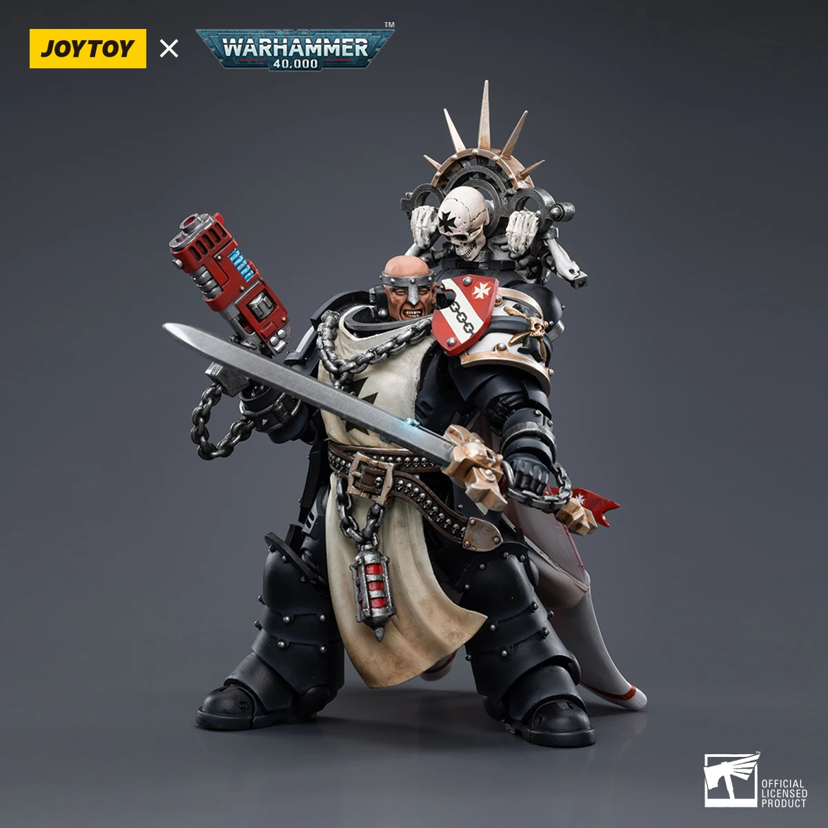 【In Stock】JOYTOY Warhammer 40K Black Templars Helbrecht Lombast Lombast Intercessor Revenge Valtus Terminator 1/18 Action Figure view 4