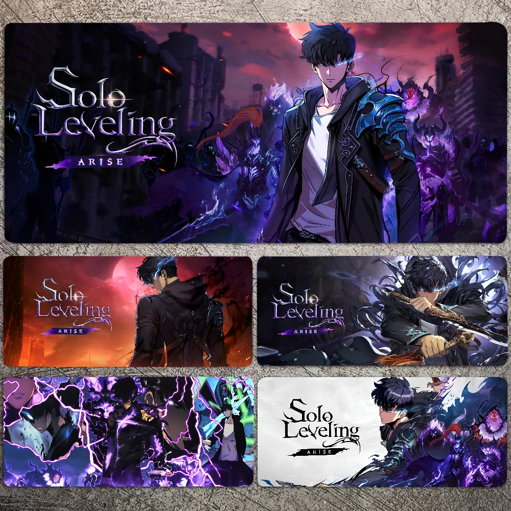 1pc Hot Blood Anime Solo Leveling Non-slip Mouse Pad Suitable For Office Computers Laptops E-sports Game Desk Mats XXL Keyboard