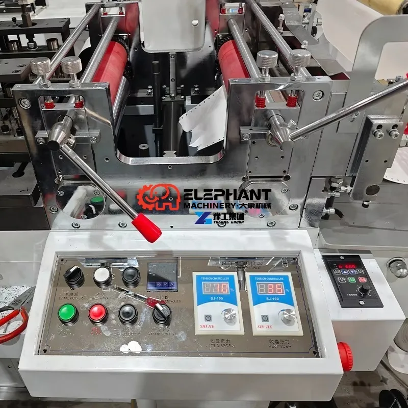 Flatbed Die Cutting Machine Electric Rotary Roller Type Industrial for Single Sheet Paper Box Pizza Wine Packaging Box Creasing
