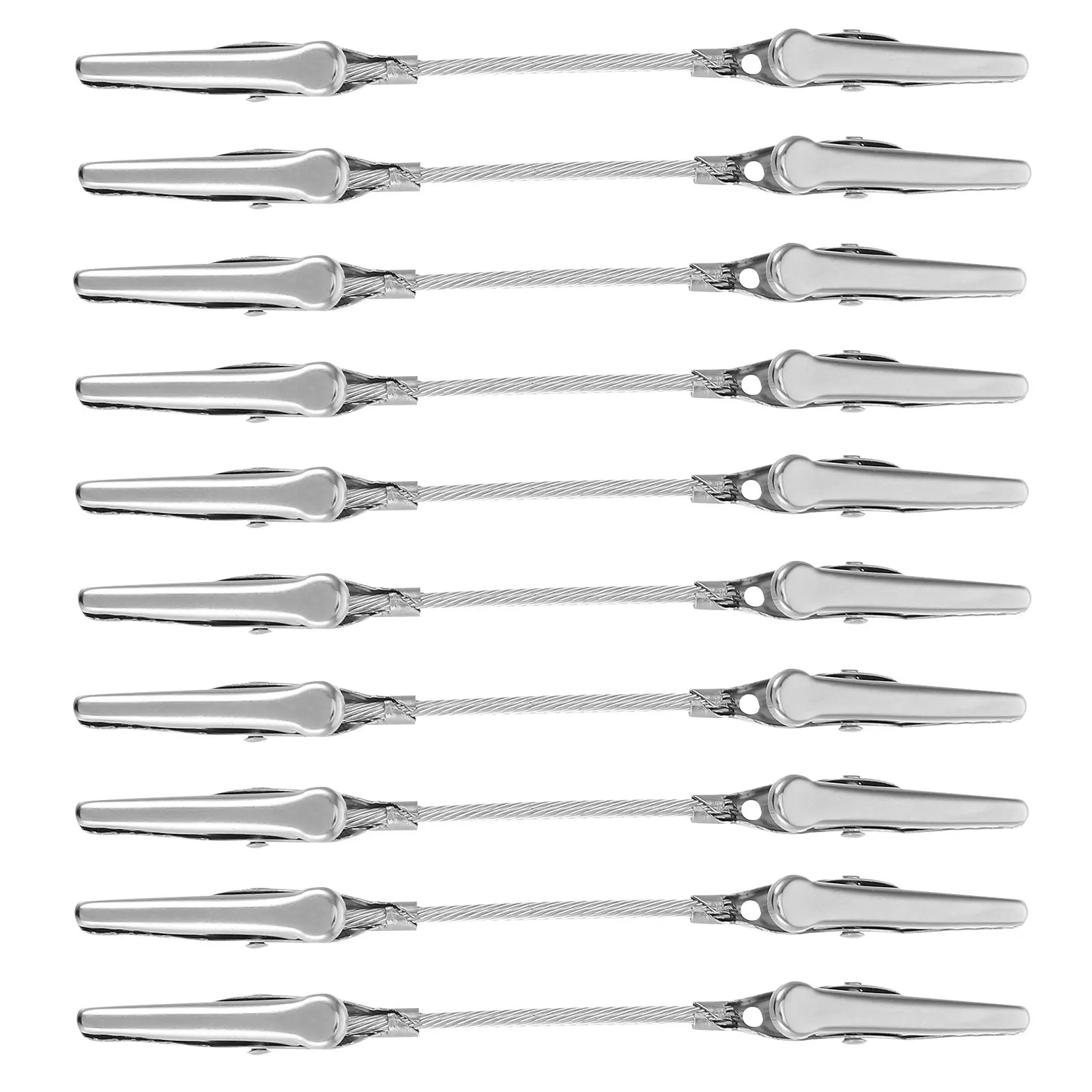 10Pcs Double Head Metal Alligator Clips 4 Inch for Picture Clips Memo Holders DIY Craft Projects Desk Decor Photo Display Clip