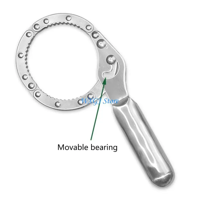 37JE Heavy Duty Oil Filter Wrench Tool Strong Steel Construction Ergonomic Grip Design Removal Tool for Car Maintenance