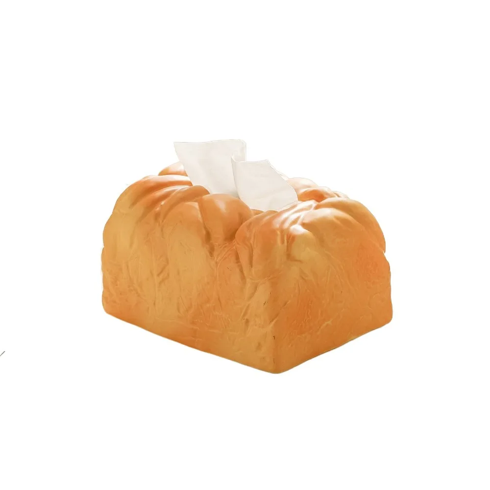 

Creative Bread Shape Ceramic Tissue Box Modern Stylish Exquisite Paper Box Household Desktop Storage Container Dining Table