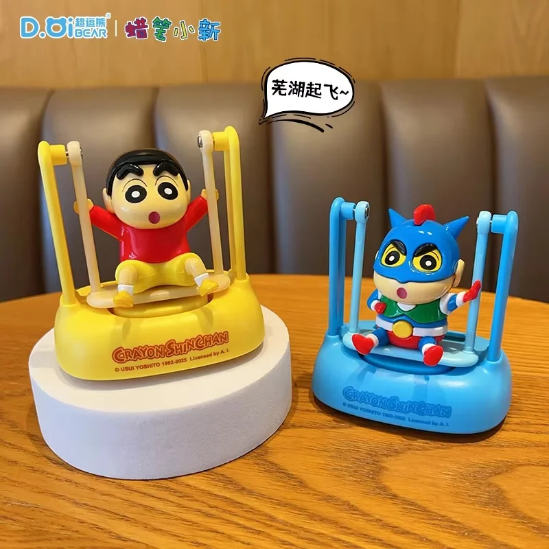 

Original Blind Box Crayon Shin-Chan Solar Swing Series Mystery Box Cute Desktop Workstation Ornaments Toys Surprise Gifts