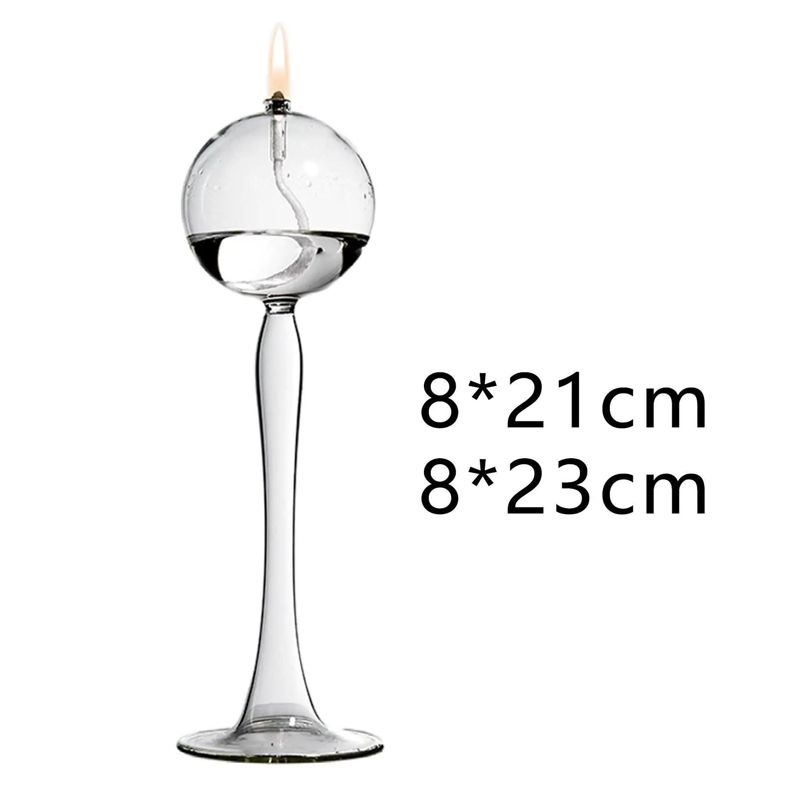 ガラス製キャンドルスティックホルダー、燭台、クリアキャンドルホルダー、ルームキャンドルスティック、クリスマス