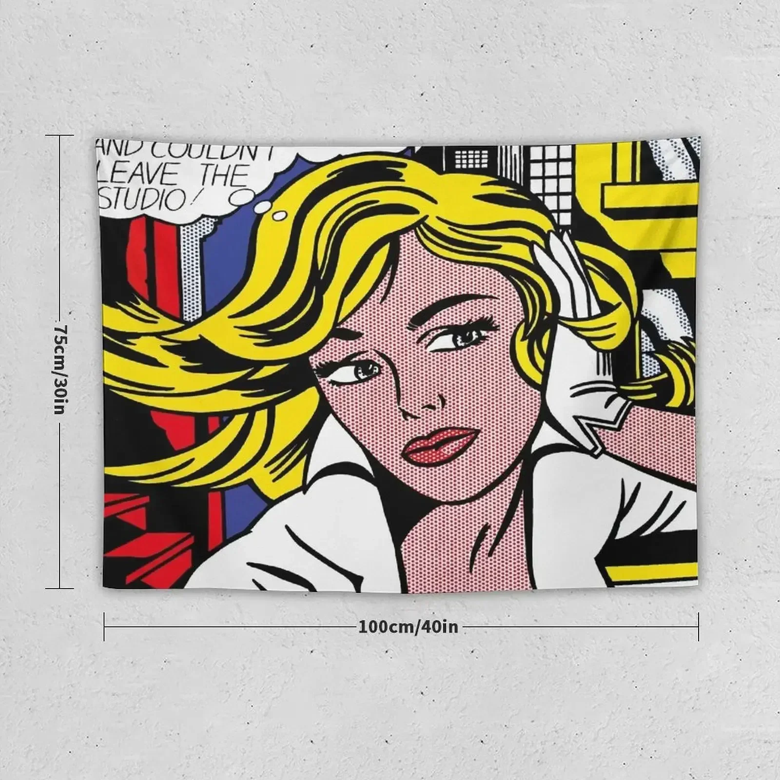 roy lichtenstein pop art Tapestry Wall Carpet Home Decor Aesthetic Decoration Wall Tapestry