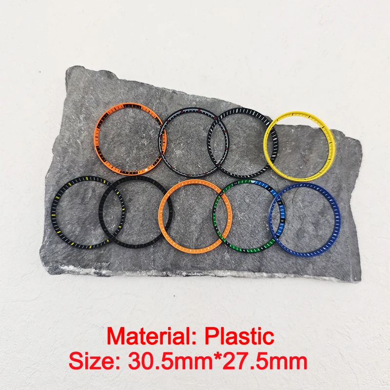 

Mod is suitable for SKX007 case chapter ring plastic, SKX009 SRPD diving NH35 NH36 case inner ring, size 30.5*27.5mm