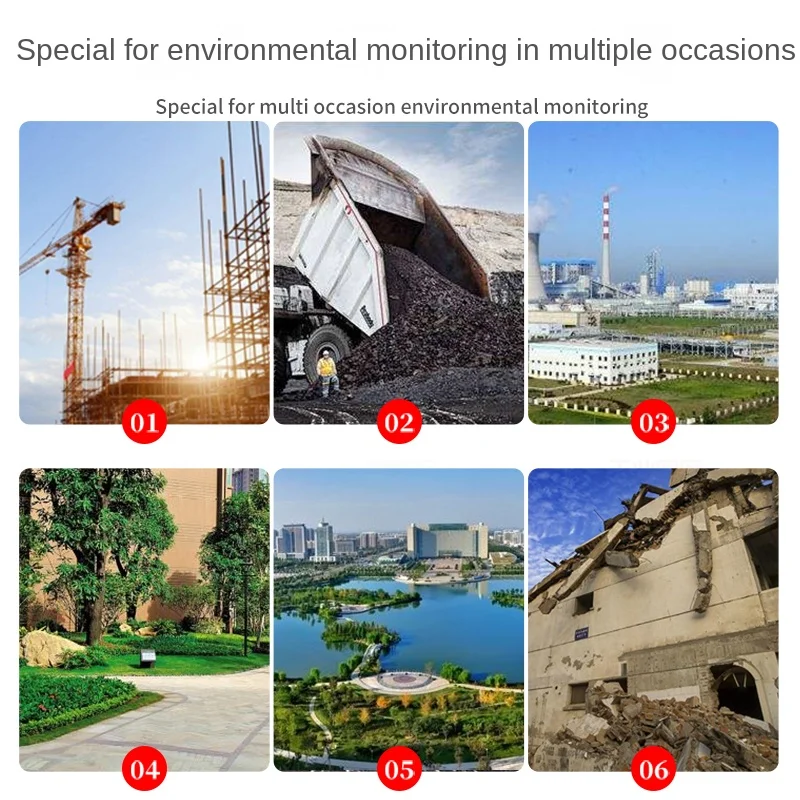 Dust monitoring system, construction site environmental noise detector, PM2.5PM10, dust automatic monitoring weather station