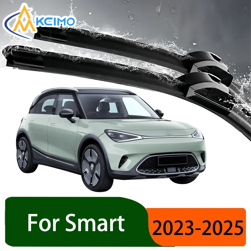 

Silent Black Front Wiper Blades Set for Smart #3 2023-2025 2024 Premium Auto Windscreen Windshield Window Wiper Accessories
