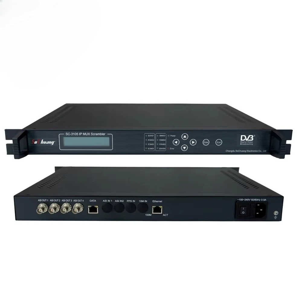 

SC-3105 Multicast Gigabit IP to ASI Gateway Converter for TV & Station Equipment