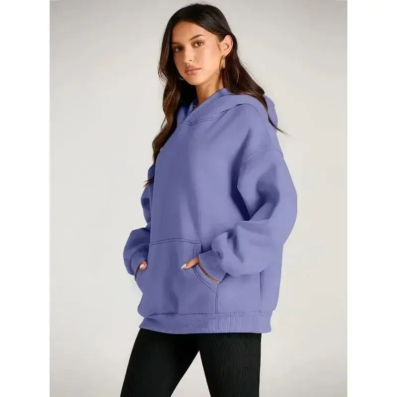 Rendy Queen Women's Oversized Long Hoodies Face Sweatirts Spring 2025 Ladies Premium Faion Comfortable Fit Hooded Tops