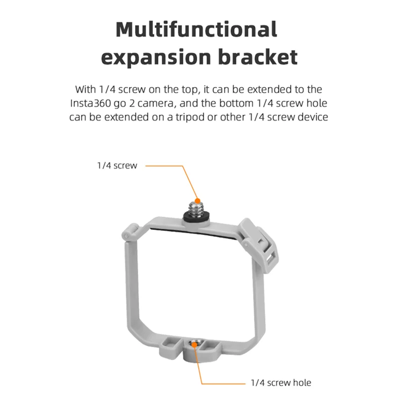 Удлиненный держатель адаптера с резьбовым винтом 1/4 для панорамной камеры MINI 3 Pro Drone 360 для Go 2