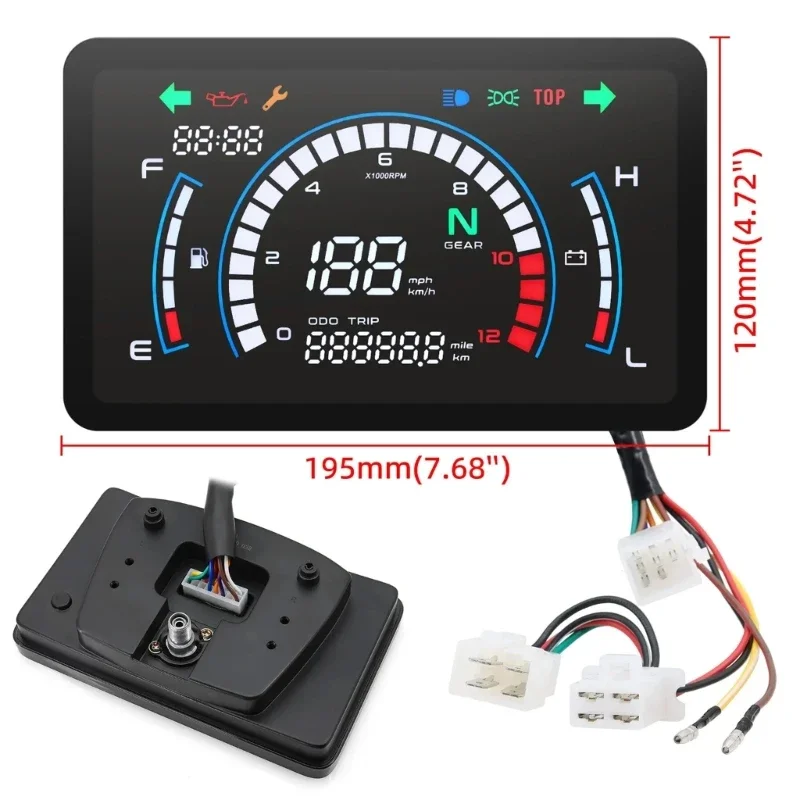 Motorcycle Digital Speedometer Compatible For EX5 Dream/EX5 Ipowed Odometer Dashboard Level Gauge Speed