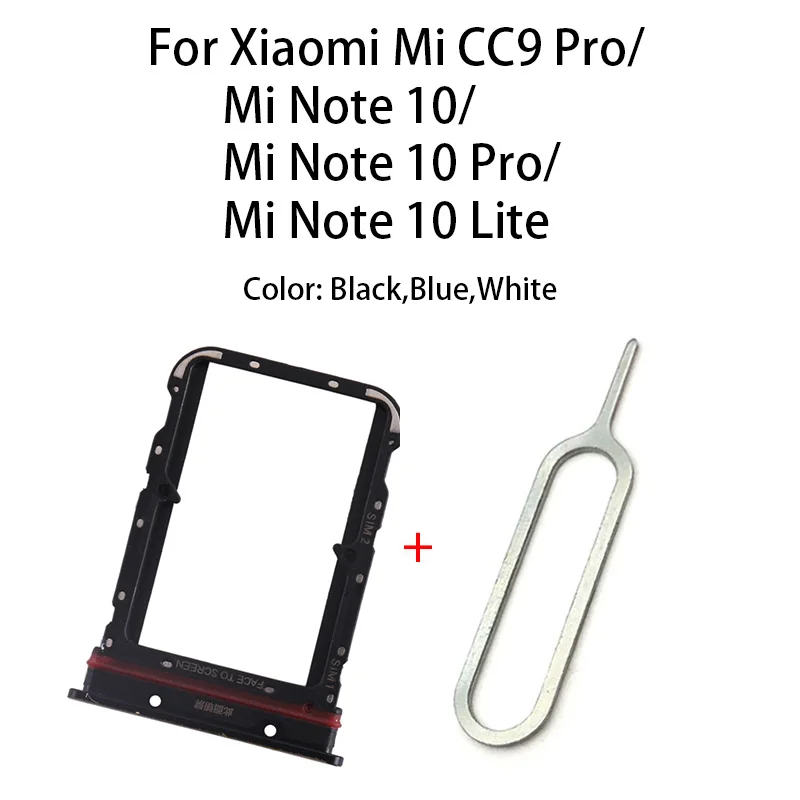 

Daul SIM Card Tray for Xiaomi Mi CC9 Pro/Mi Note 10/Mi Note 10 Pro/Mi Note 10 Lite